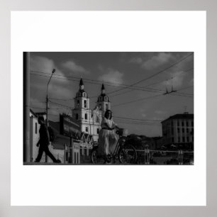 Belarus Беларусь Minsk Мінск Architecture Poster