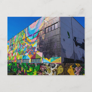 Belarus Беларусь Minsk Architecture Graffiti Bison Postcard