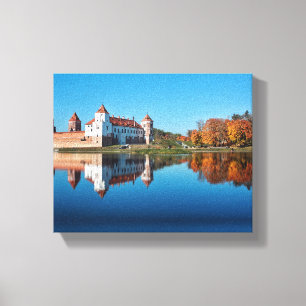 Belarus Беларусь Mir Castle Мирский Architecture Canvas Print