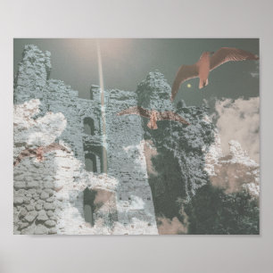 Belarus Беларусь Novogrudok Architecture Collage Poster