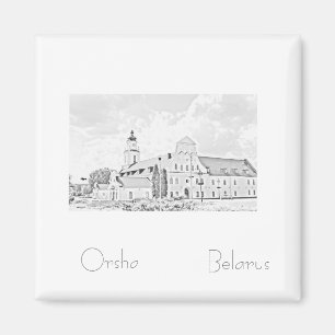 Belarus Беларусь Orsha Орша Architecture Magnet