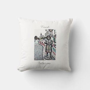 Belarus Беларусь Pinsk Architecture Cushion Pillow
