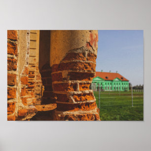 Belarus Беларусь Ruzhany Palace Ruins Architecture Poster