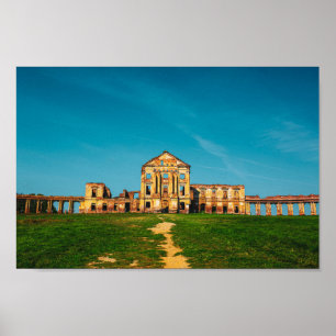 Belarus Беларусь Ruzhany Palace Ruins Architecture Poster