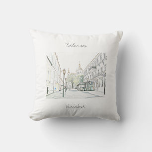 Belarus Беларусь Viciebsk Vitebsk Cushion Pillow