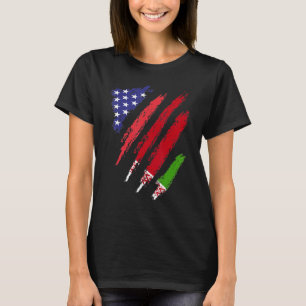 Belarus American Grown Flag USA Patriot Heritage M T-Shirt
