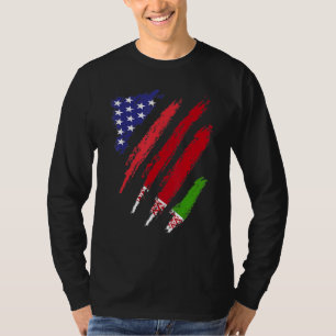 Belarus American Grown Flag USA Patriot Heritage M T-Shirt
