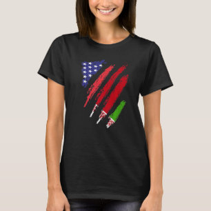 Belarus American Grown Flag USA Patriot Heritage M T-Shirt