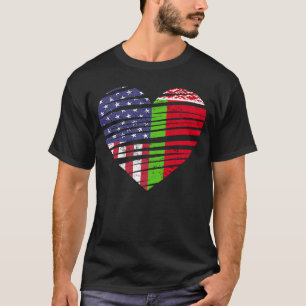 Belarus American Grown Heart USA Patriot Heritage  T-Shirt