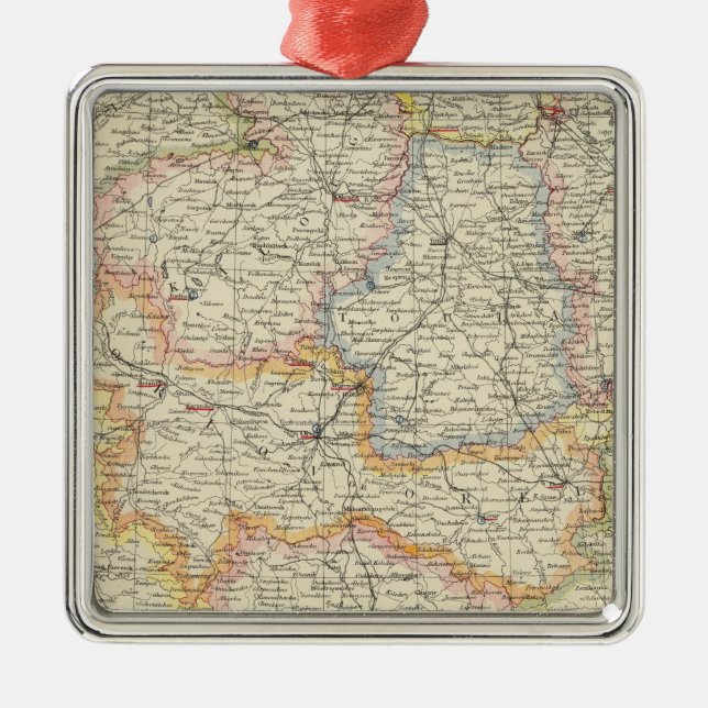 Belarus and Ukraine Metal Tree Decoration (Front)