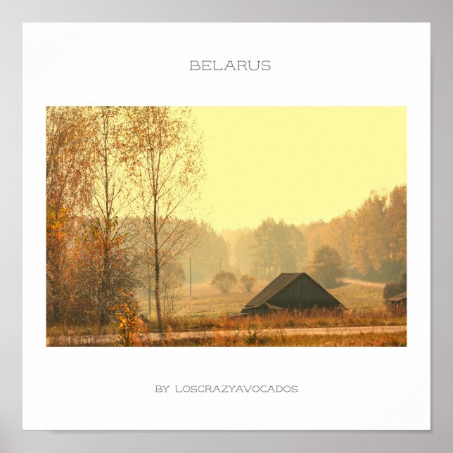 Belarus Architecture Rural Landscape Poster (Front)