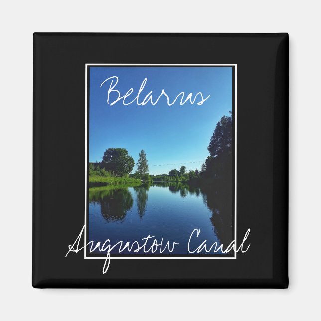 Belarus Augustow Canal Nature Landscape Magnet (Front)