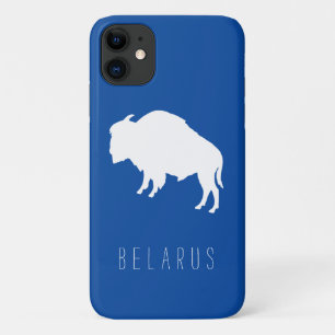 Belarus Belarusian Bison Зубр Беларусь Minimalism iPhone 11 Case