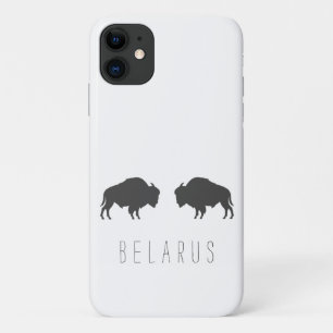 Belarus Belarusian Bison Зубр Беларусь Minimalism iPhone 11 Case