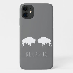 Belarus Belarusian Bison Зубр Беларусь Minimalism iPhone 11 Case