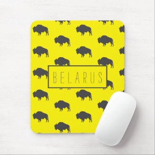 Belarus Belarusian Bison Зубр Беларусь Mouse Mat