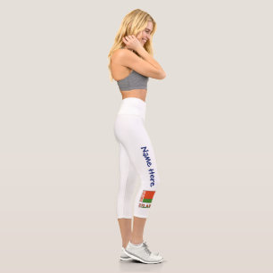 Belarus Belarusian Flag Personalised Capri Leggings