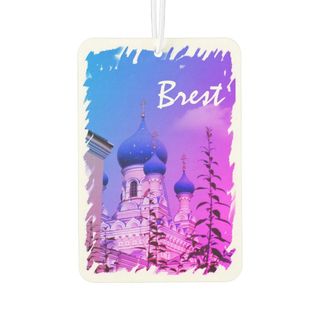 Belarus Brest Architecture Car Air Freshener (Back)