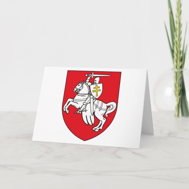 Belarus Coat of Arms Greeting Card (Front)