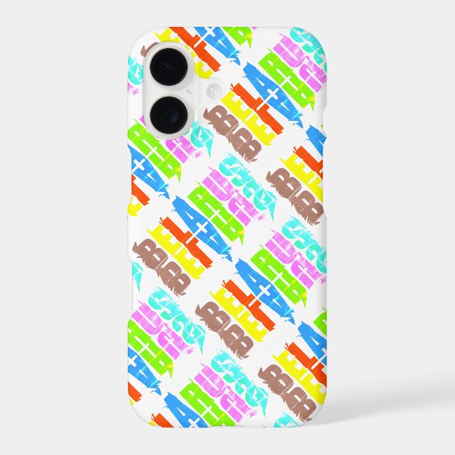 Belarus Colourful Letters Funky Samsung Galaxy Case (Back)