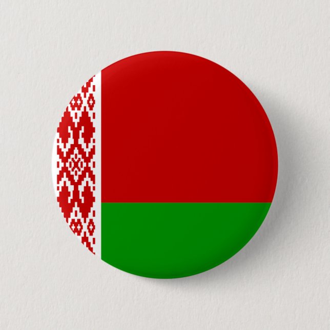 belarus flag 6 cm round badge (Front)