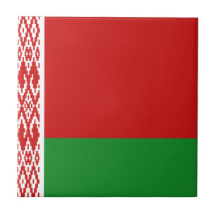 Belarus Flag Ceramic Tile