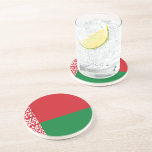 Belarus flag coaster