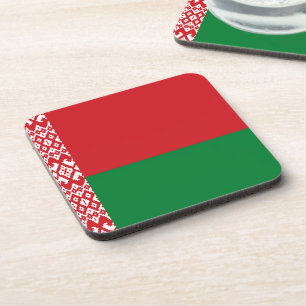 Belarus flag coaster