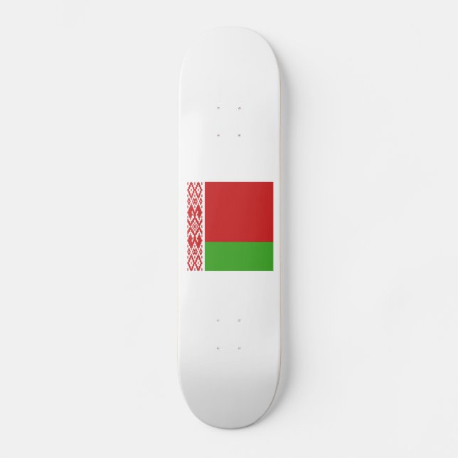 Belarus Flag Emblem Skateboard (Front)