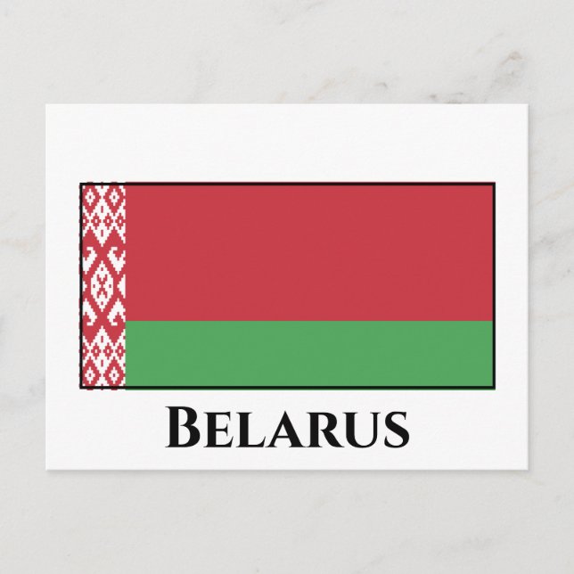Belarus Flag Postcard (Front)