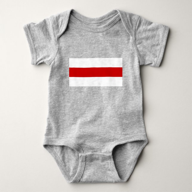 Belarus Flag (Red and White) Baby Bodysuit (Front)