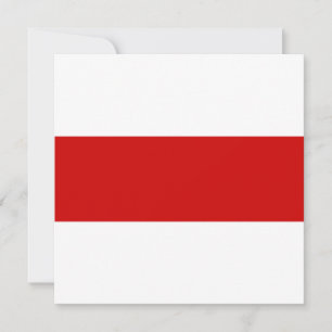 Belarus Flag (Red and White) Card