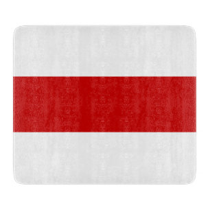 Belarus Flag (Red and White) Cutting Board