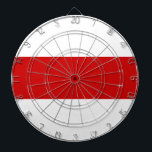 Belarus Flag (Red and White) Dartboard<br><div class="desc">This design features an historical flag of Belarus, which was originally used by the Belarusian Democratic Republic in 1918, before Belarus became a Soviet Republic, and again after it regained its independence in 1991 until the 1995 referendum. Opposition groups in Belarus have continued to use this flag as a sign...</div>