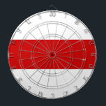 Belarus Flag (Red and White) Dartboard<br><div class="desc">This design features an historical flag of Belarus, which was originally used by the Belarusian Democratic Republic in 1918, before Belarus became a Soviet Republic, and again after it regained its independence in 1991 until the 1995 referendum. Opposition groups in Belarus have continued to use this flag as a sign...</div>