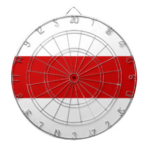 Belarus Flag (Red and White) Dartboard
