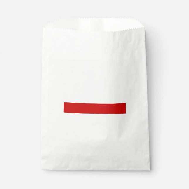 Belarus Flag (Red and White) Favour Bags (Front)