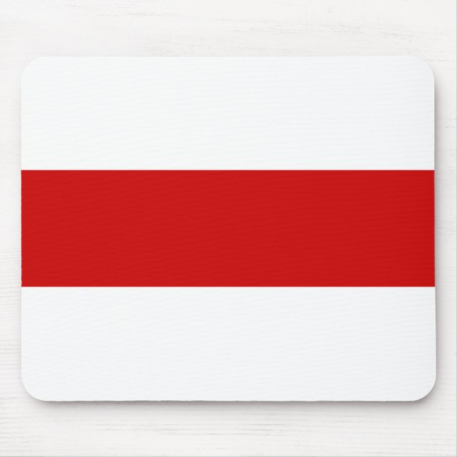 Belarus Flag (Red and White) Mouse Mat (Front)
