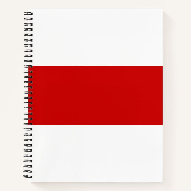 Belarus Flag (Red and White) Notebook (Front)