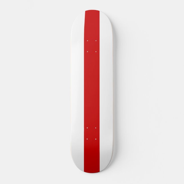 Belarus Flag (Red and White) Skateboard (Front)