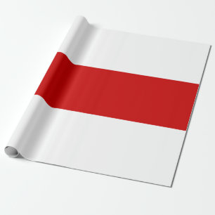 Belarus Flag (Red and White) Wrapping Paper