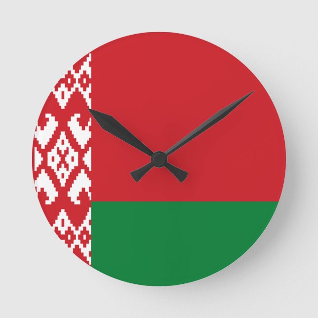 Belarus Flag Round Clock (Front)