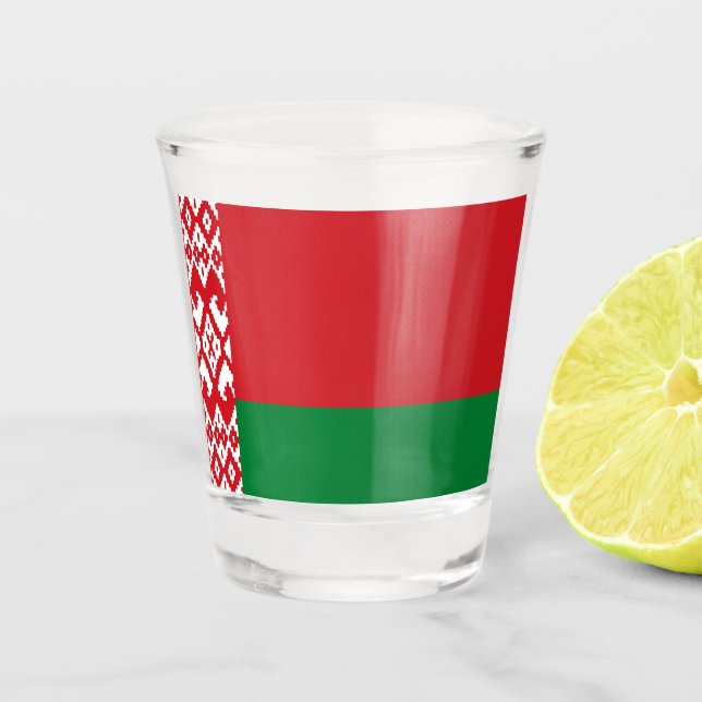 Belarus Flag Shot Glass (Front)