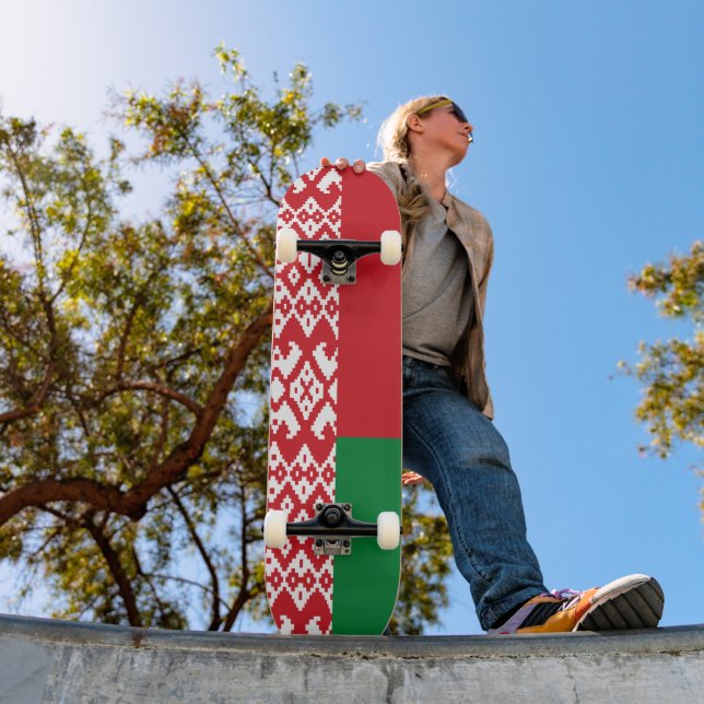 Belarus flag skateboard (Outdoor 1)