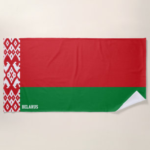 Belarus Flag Splendid Patriotic Beach Towel