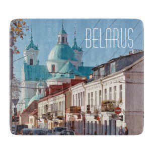 Belarus Gordno City Street Architecture Cutting Board