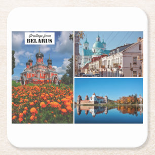 Belarus Greetings Nature Architecture Coaster