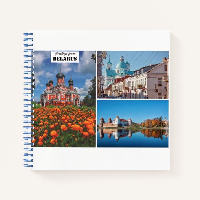 Belarus Greetings Nature Architecture Grodno Mir Notebook (Front)