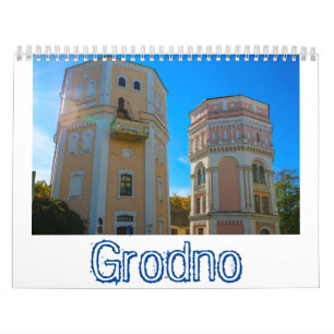 Belarus Grodno Architecture Landscape City Streets Calendar