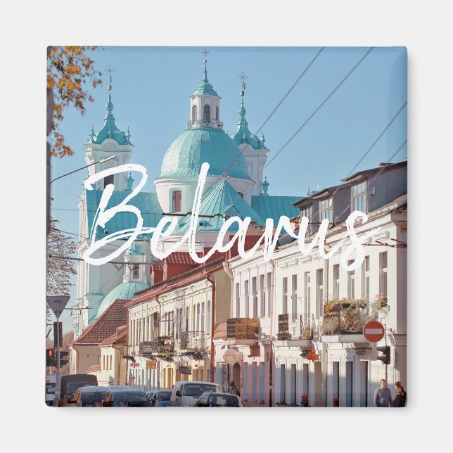 Belarus Grodno Architecture Landscape Magnet (Front)